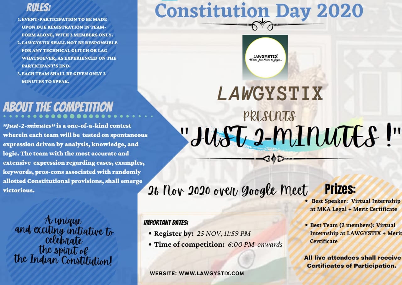 Extempore Competition on Constitution Day 2020